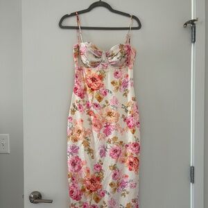 House of CB floral maxi dress